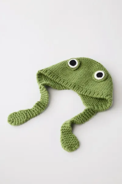 Ограниченная серия, шапка FROG WOOL, Зелёный, шерсть — фото 2