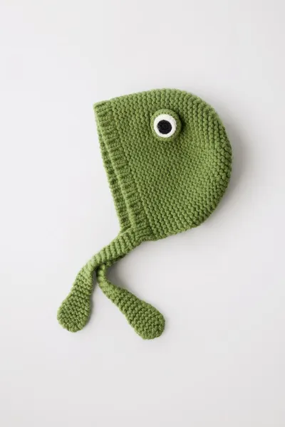 Ограниченная серия, шапка FROG WOOL, Зелёный, шерсть — фото 3