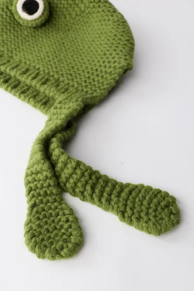 Ограниченная серия, шапка FROG WOOL, Зелёный, шерсть — фото 5