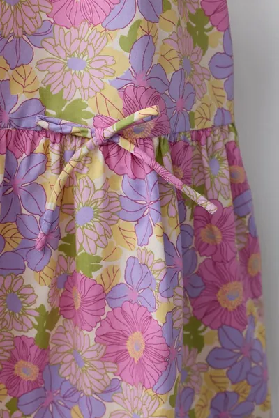 Платье из поплина с пышными рукавами FLORAL POPLIN, Многоцветный — фото 5