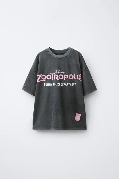 ZOOTROPOLIS Футболка с эффектом стирки, ANTHRACITE GREY — фото 3