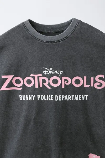 ZOOTROPOLIS Футболка с эффектом стирки, ANTHRACITE GREY — фото 5