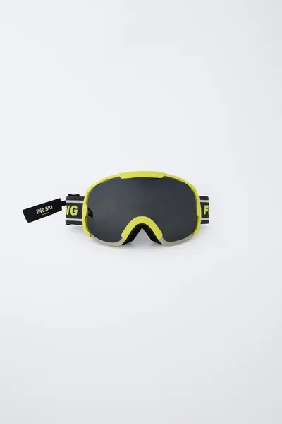 Очки для катания на лыжах из коллекции SKI COLLECTION с футляром, Чёрный — фото 3