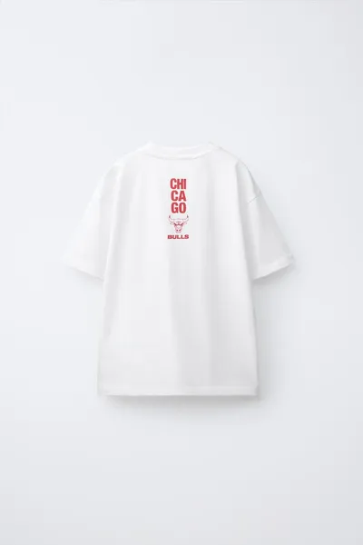 NBA — CHICAGO BULLS PRINTED Футболка, Белый — фото 2