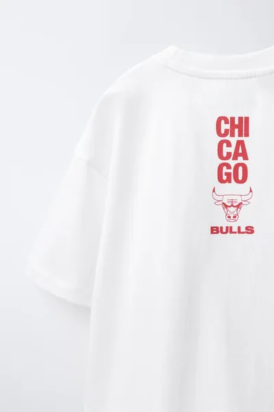 NBA — CHICAGO BULLS PRINTED Футболка, Белый — фото 4