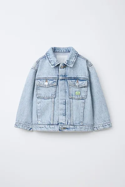 Куртка LABEL DENIM, Светло-голубой — фото 2
