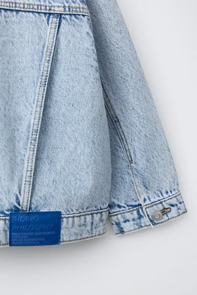 Куртка LABEL DENIM, Светло-голубой — фото 5