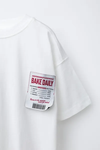 Футболка BREAD STICK PRINT, Белый — фото 2