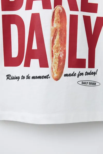 Футболка BREAD STICK PRINT, Белый — фото 3