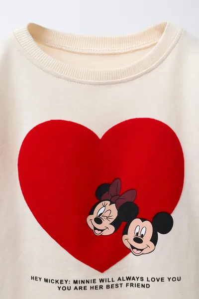 Футболка MOUSE © FLOCKED HEART, Молочный — фото 3