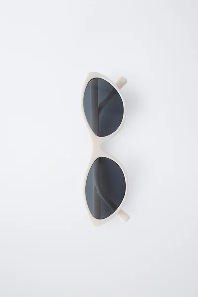 Солнцезащитные очки CATEYE из смолы, Молочный — фото 5