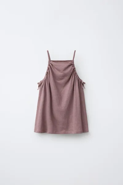 Комплект: топ и шорты-бермуды из хлопка и льна, BROWN / TAUPE, 72 % хлопка и 28 % льна — фото 3
