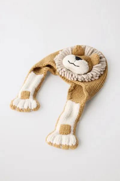 Шапка LIMITED EDITION WOOL LION BEANIE, Коричневый, шерсть — фото 2