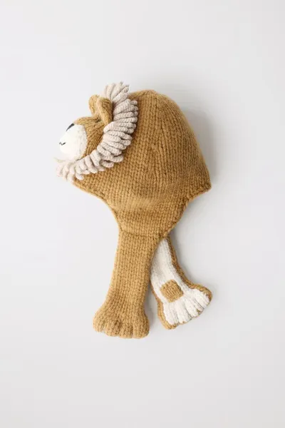 Шапка LIMITED EDITION WOOL LION BEANIE, Коричневый, шерсть — фото 3