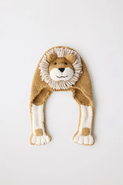 Шапка LIMITED EDITION WOOL LION BEANIE, Коричневый, шерсть — фото 6