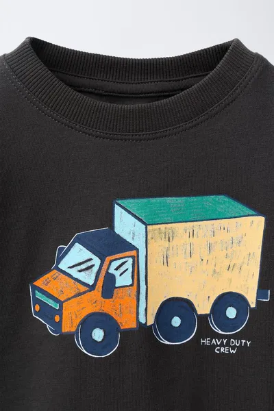 Футболка VEHICLE PRINT, ANTHRACITE GREY — фото 3