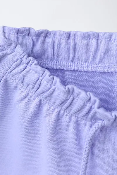 Резиновые аппликации плюшевые шорты бермуды, BLUE / LAVENDER — фото 3