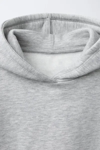 BASIC LABEL Худи, GREY marl, 60 % хлопок — фото 3