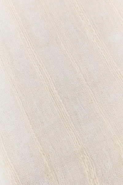 Льняной хлопковый шарф LINEN COTTON SCARF, Экрю, смесь льна (26%) и хлопка — фото 5