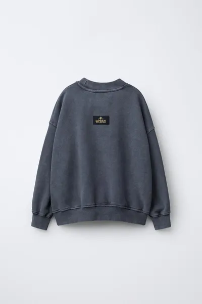 Свитер с эффектом стирки WASHED-EFFECT™ NETFLIX ©, ANTHRACITE GREY — фото 3