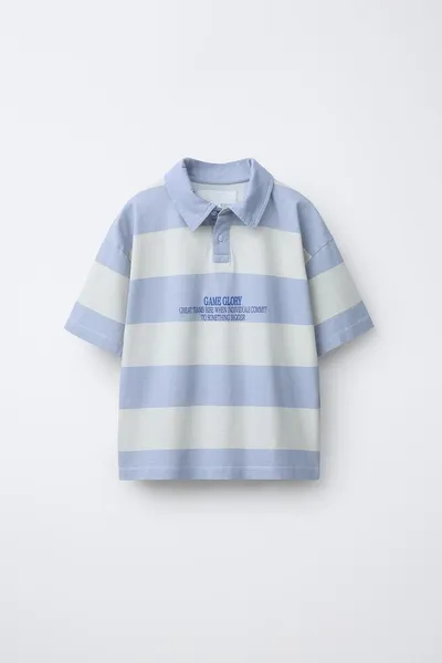 Рубашка POLO SHIRT, BLUE/WHITE — фото 2