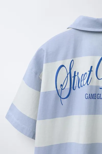 Рубашка POLO SHIRT, BLUE/WHITE — фото 5