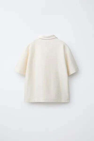 Комплект рубашка и шорты-бермуды с ярлыком, ECRU / BEIGE — фото 3