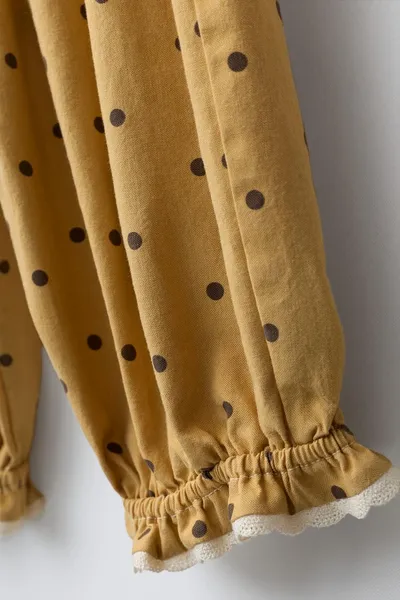 Брюки сараоль в горошек POLKA DOT, Жёлтый — фото 6