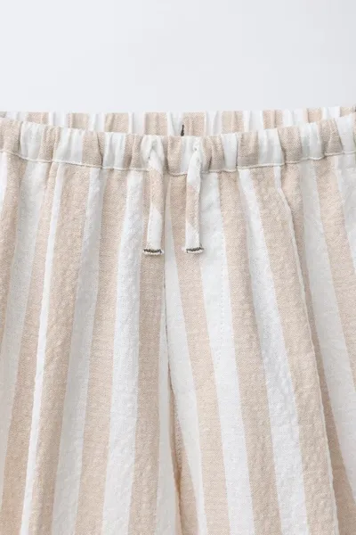 Брюки-баллоны со складками BALLOON TROUSERS WITH PLEATS, ECRU / BEIGE — фото 4