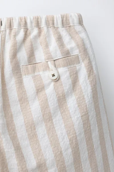 Брюки-баллоны со складками BALLOON TROUSERS WITH PLEATS, ECRU / BEIGE — фото 5