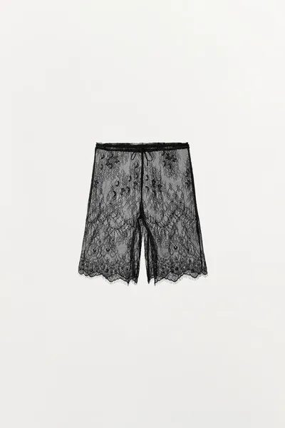 Брюки LACE CAPRI, Чёрный — фото 7