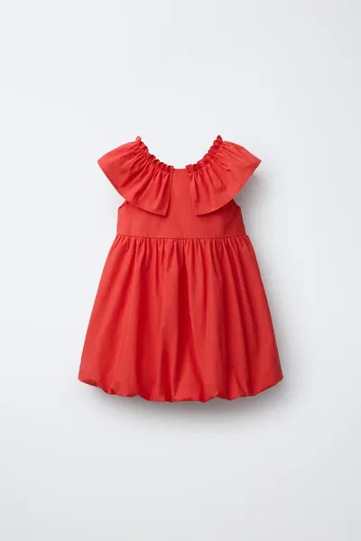 Платье POPILN BALLOON DRESS, Красный — фото 2