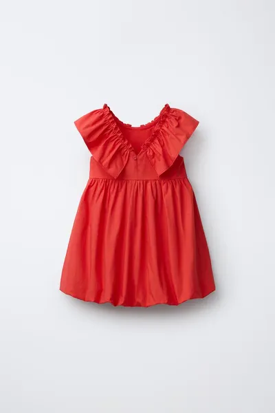 Платье POPILN BALLOON DRESS, Красный — фото 3