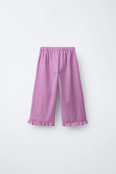 Брюки-кюлоты с сердечком CULOTTES WITH HEART, Сиреневый — фото 5