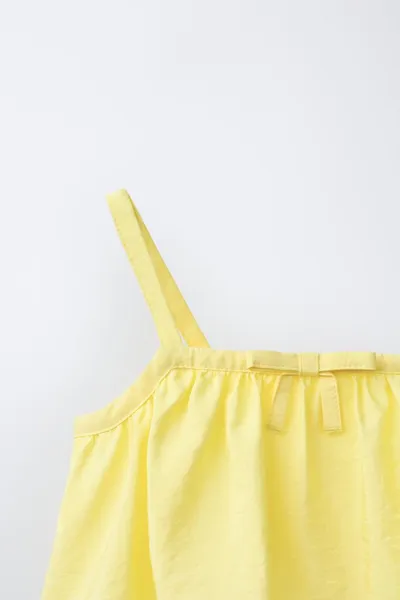 Топ TAFFETA CROP TOP, Жёлтый — фото 5