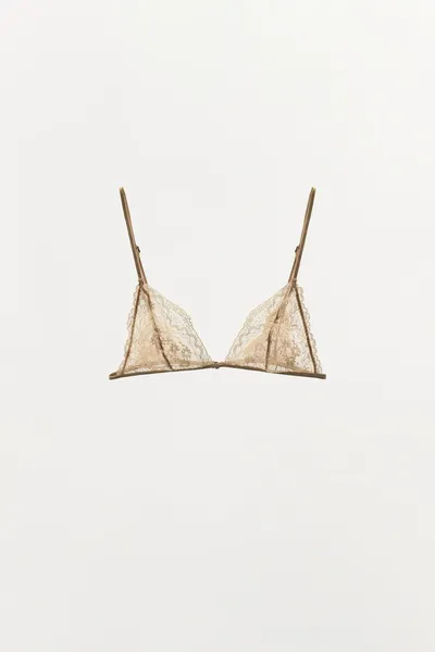 Бюстгальтер-треугольник LACE TRIANGLE BRA, Ecru — фото 6