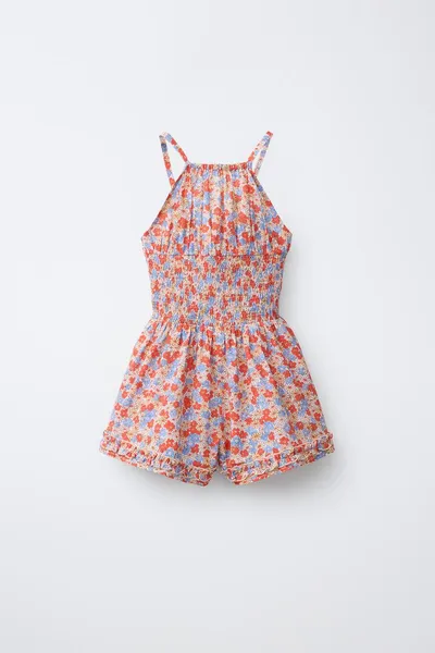 Комбинезон с цветочным рюшем FLORAL FRILL, Красный — фото 4