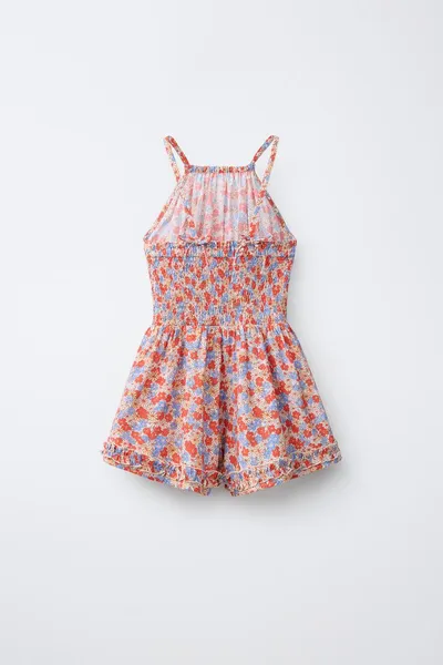 Комбинезон с цветочным рюшем FLORAL FRILL, Красный — фото 5