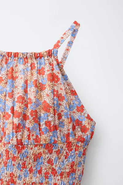 Комбинезон с цветочным рюшем FLORAL FRILL, Красный — фото 6