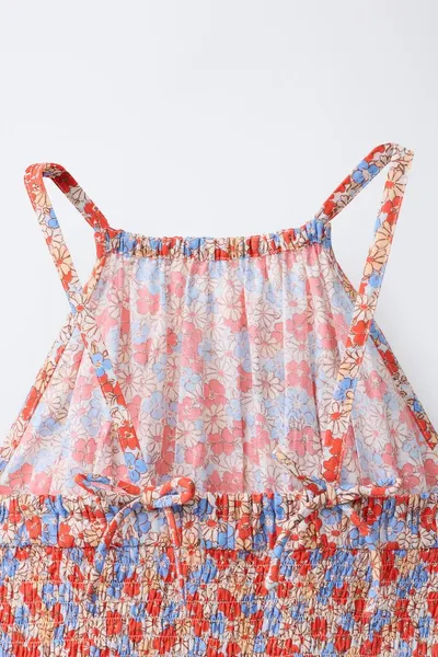 Комбинезон с цветочным рюшем FLORAL FRILL, Красный — фото 7