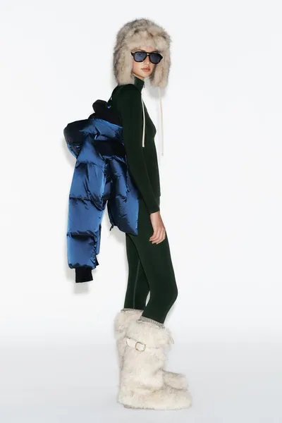 Куртка из смесовой мериносовой шерсти — SKI COLLECTION, Хаки — фото 4