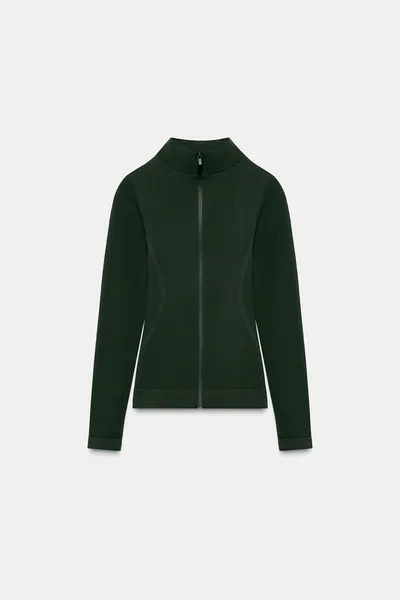 Куртка из смесовой мериносовой шерсти — SKI COLLECTION, Хаки — фото 5