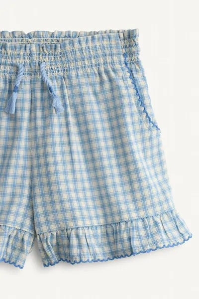 Бермуды с вышивкой LIMITED EDITION, BLUE/WHITE — фото 7