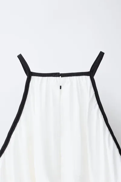 Платье с декольте и бантом HALTERNECK BOW DRESS, Белый — фото 7