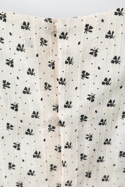 Платье FLORAL, Экрю — фото 5