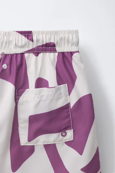 Плавки геометрические для детей 6–14 лет / AGES 6-14 / GEOMETRIC PRINT SWIM SHORTS, 694 — фото 4