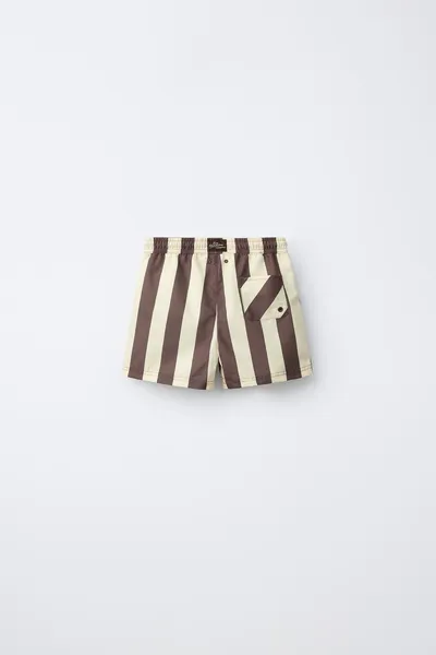 Плавки для детей 6–14 лет / STRIPED, Лёгкий BROWN — фото 3