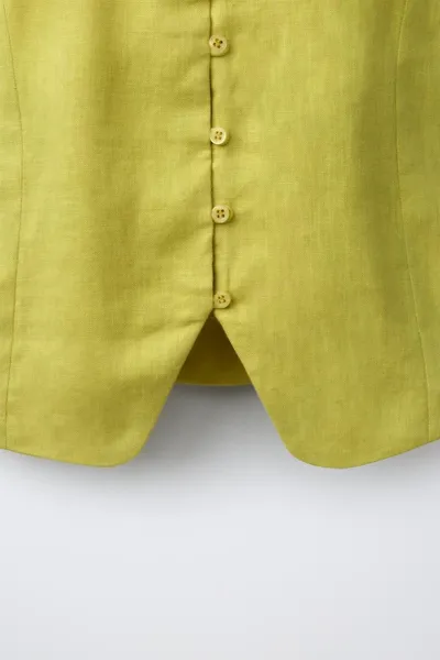 Топ из 100% льна, OLIVE GREEN — фото 6