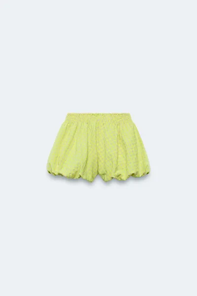 2-14 YEARS / LIMITED EDITION GINGHAM SAROUEL SHORTS, Yellow — фото 2