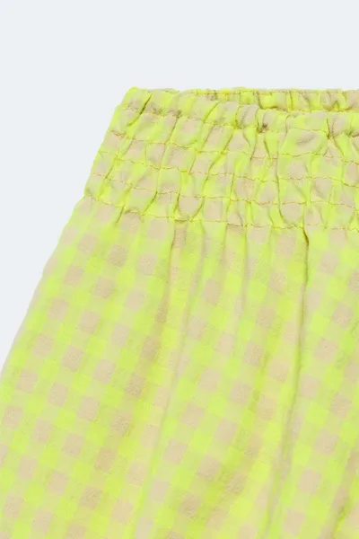 2-14 YEARS / LIMITED EDITION GINGHAM SAROUEL SHORTS, Yellow — фото 3